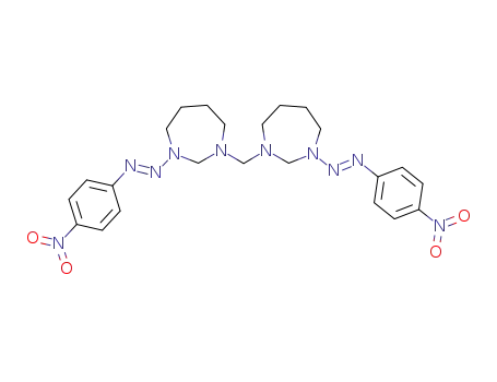 1-(p-nitrophenyl)-2-[3-{3-[2-(p-nitrophenyl)-1-diazenyl]-1,3-diazepan-1-ylmethyl}-1,3-diazepan-1-yl]diazene