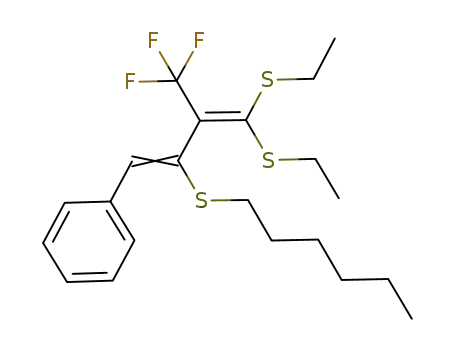 1,1-bis(ethylsulfanyl)-3-hexylsulfanyl-4-phenyl-2-trifluoromethylbuta-1,3-diene