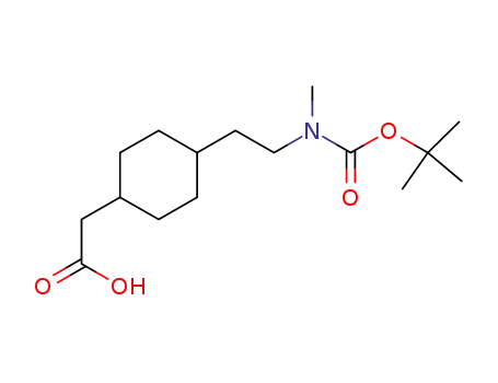 trans-{4-[2-(tert-butoxycarbonyl-methyl-amino)-ethyl]-cyclohexyl}-acetic acid