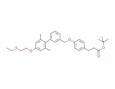 tert-butyl 3-[4-({4'-[2-(ethylthio)ethoxy]-2',6'-dimethylbiphenyl-3-yl}methoxy)phenyl]propanoate