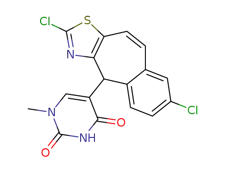 5-(2,7-dichloro-4H-benzo[5,6]cyclohepta[1,2-d]thiazol-4-yl)-1-methylpyrimidine-2,4(1H,3H)-dione