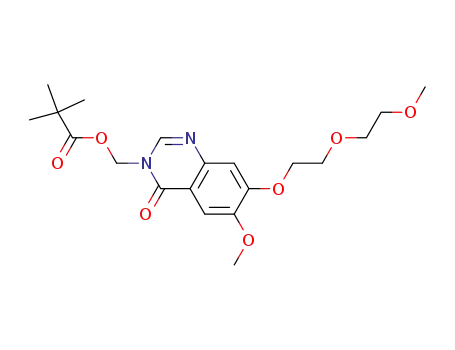 6-methoxy-7-(2-(2-methoxyethoxy)ethoxy)-3-((pivaloyloxy)methyl)-3,4-dihydroquinazolin-4-one