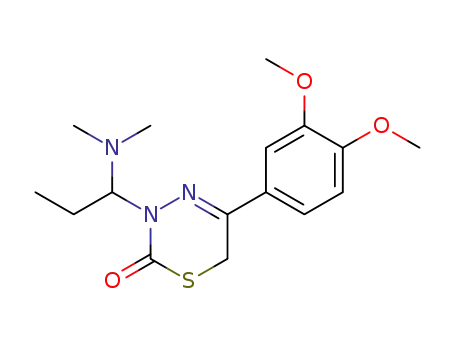 3-dimethylaminopropyl-5(3,4-dimethoxyphenyl)-3,6-dihydro-1,3,4-thiadiazin-2-one