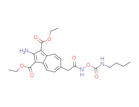 diethyl 2-amino-6-{[(N-n-butylamino)-carbonyloxy-carbamoyl]-methyl}-azulene-1,3-dicarboxylate