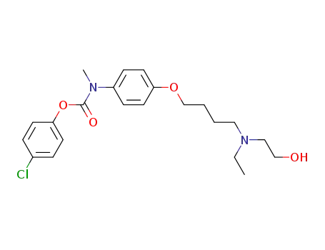 (4-{4-[Ethyl-(2-hydroxy-ethyl)-amino]-butoxy}-phenyl)-methyl-carbamic acid 4-chloro-phenyl ester