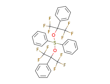 Molecular Structure of 32133-82-7 (BIS[ALPHA,ALPHA-BIS(TRIFLUOROMETHYL)BENZENEMETHANOLATO]DIPHENYLSULFUR)