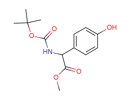 (R)-methyl 2-((tert-butoxycarbonyl)amino)-2-(4-hydroxyphenyl)acetate