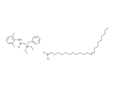 N-{2-[(2,6-dimethylphenyl)-amino]-2-oxoethyl}-N,N-diethyl-benzenemethanaminium eruciate