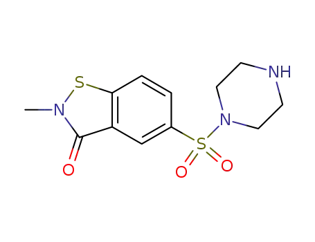 2-methyl-5-(piperazine-1-sulfonyl)-benzo[d]isothiazole-3-one