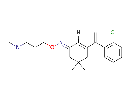 5,5-Dimethyl-3-(E)-[(2'-chloro-phenyl)-vinyl]-1-(E)-(3"-dimethylamino-propoxyimino)-2-cyclohexene