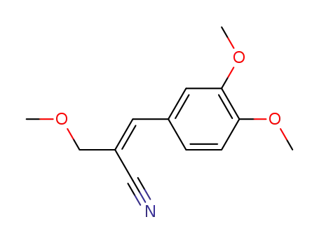 α-(3,4-dimethoxy-benzal)-β-methoxy-propionitrile