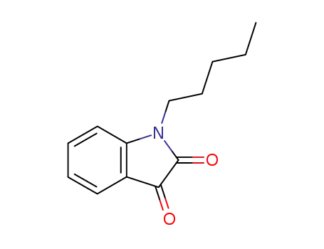 Molecular Structure of 4290-90-8 (1-PENTYL-1H-INDOLE-2,3-DIONE)