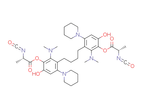 butylene-1,4-di[N-carbonyl-L-alanyloxy-3-dimethylamino-5-piperidinophenol]