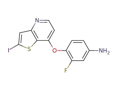 3-Fluoro-4-(2-iodothieno[3,2-b]pyridin-7-yloxy)aniline