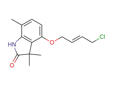 4-(1-(trans-4-chloro-2-butenyl)oxy)-2,3-dihydro-3,3,7-trimethyl-1H-indol-2-one