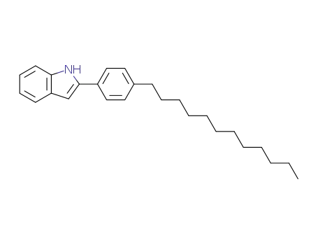 Molecular Structure of 52047-59-3 (2-(4-dodecylphenyl)-1H-indole)