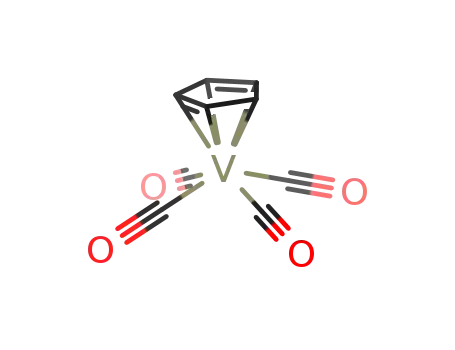 Molecular Structure of 12108-04-2 (CYCLOPENTADIENYLVANADIUM TETRACARBONYL)