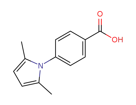 Molecular Structure of 15898-26-7 (4-(2,5-DIMETHYL-PYRROL-1-YL)-BENZOIC ACID)