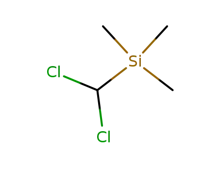 Molecular Structure of 5926-38-5 ((DICHLOROMETHYL)TRIMETHYLSILANE)
