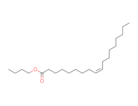 142-77-8,BUTYL OLEATE,Kesscoflex BO;Plasthall 914;Wilmar ButylOleate;Witcizer 100;Witcizer 101;n-Butyl oleate;9-Octadecenoicacid (Z)-, butyl ester;Oleic acid, butyl ester (6CI,7CI,8CI);Advaplast 42;Butyl (Z)-9-octadecenoate;Butyl cis-9-octadecenoate;Hallco C503;Kemester 4000;Kessco 554;SINOCHEM BOT;