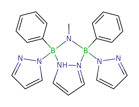 [Ph(pyrazol-1-yl)B(μ-NH(Me))(μ-pyrazol-1-yl)B(pyrazol-1-yl)Ph]