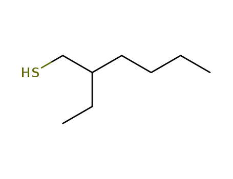 Molecular Structure of 7341-17-5 (2-Ethyl-1-hexanethiol)