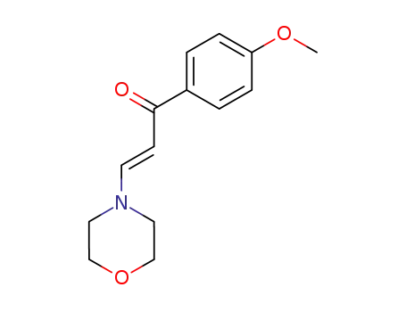 Molecular Structure of 71035-25-1 (2-Propen-1-one, 1-(4-methoxyphenyl)-3-(4-morpholinyl)-, (E)-)