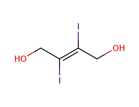 Molecular Structure of 62994-00-7 (2-Butene-1,4-diol, 2,3-diiodo-, (2E)-)