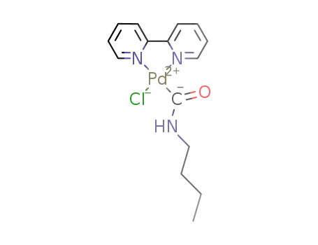 PdCl(CONHC4H9)(2,2'-dipyridine)
