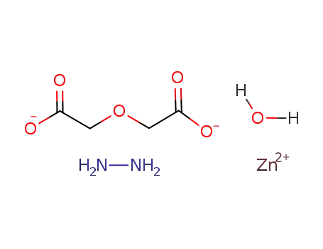 Zn(2+)*CO2CH2OCH2CO2(2-)*N2H4*H2O=Zn(CO2CH2OCH2CO2)*N2H4*H2O