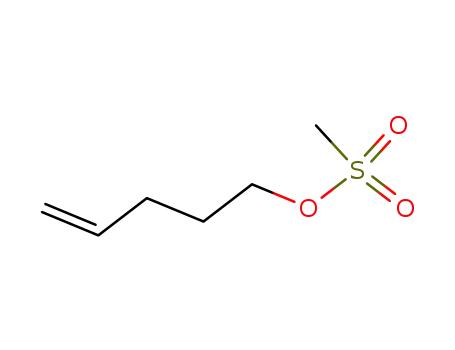 Molecular Structure of 64818-35-5 (4-Penten-1-ol, methanesulfonate)