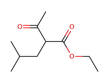 Molecular Structure of 1522-34-5 (Ethyl 2-isobutylacetoacetate)