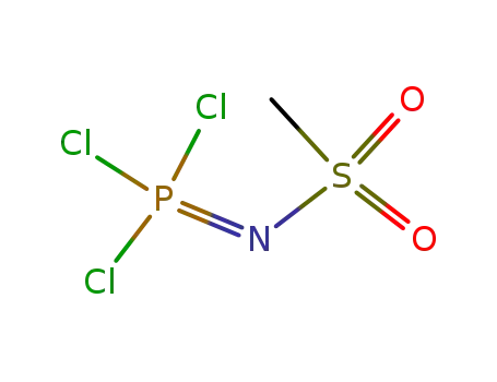 Molecular Structure of 29651-24-9 (Phosphorimidic trichloride, (methylsulfonyl)-)