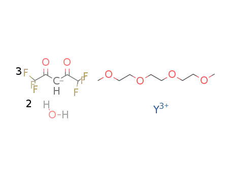 [(2,5,8,11-tetraoxadodecane)tris(1,1,1,5,5,5-hexafluoroacetylacetonato)yttrium(III)] dihydrate