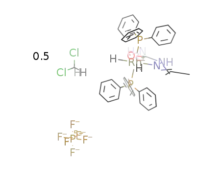 cis,trans-[RhH2(PPh3)2(acetone semicarbazone)]PF6 * 0.5CH2Cl2