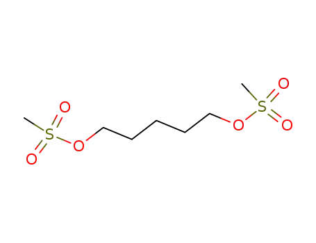 Molecular Structure of 2374-22-3 (1,5-Pentanediol bis(methanesulfonate))