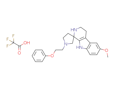 6-methoxy-1'-(2-phenoxyethyl)-2,3,4,9-tetrahydrospiro[β-carboline-1,3'-pyrrolidine] trifluoroacetate