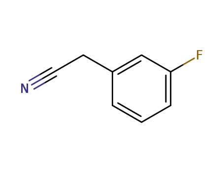 Molecular Structure of 501-00-8 (3-Fluorophenylacetonitrile)