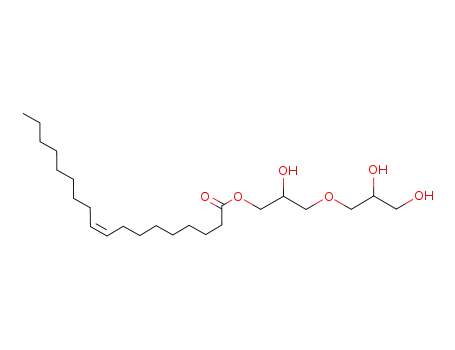 Molecular Structure of 97605-97-5 (3-(2,3-dihydroxypropoxy)-2-hydroxypropyl oleate)