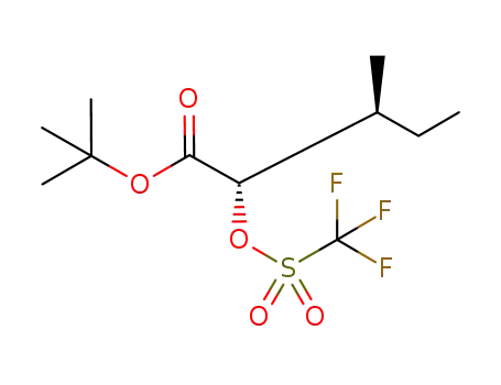 (-)-(2S)-trifluoromethanesulfonyloxy-(3S)-methyl-pentanoic acid tert-butyl ester