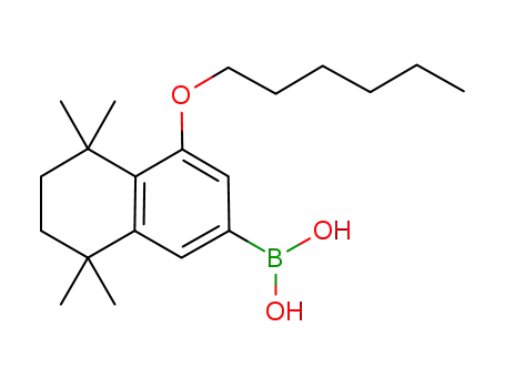 4-hexyloxy-5,5,8,8-tetramethyl-5,6,7,8-tetrahydronaphthalen-2-ylboronic acid