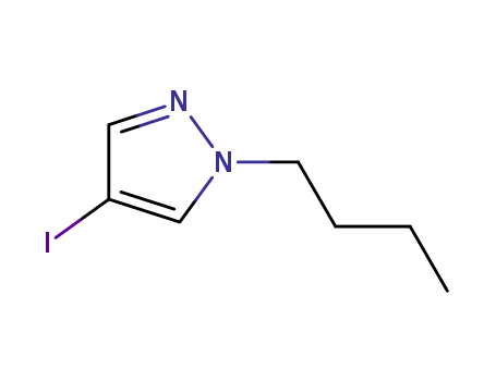 Molecular Structure of 918487-10-2 (1-Butyl-4-iodo-1H-pyrazole)