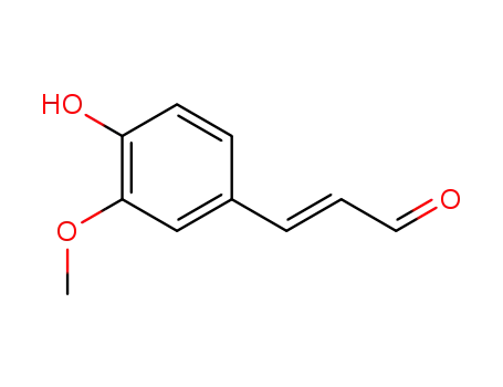 Molecular Structure of 458-36-6 (4-HYDROXY-3-METHOXYCINNAMALDEHYDE)