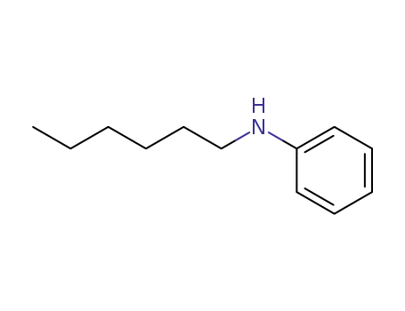 Molecular Structure of 4746-32-1 (N-HEXYLANILINE, 98%)