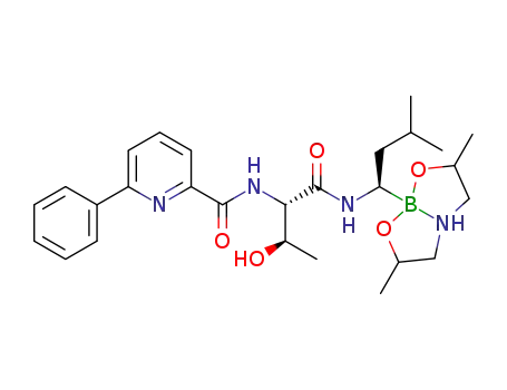 6-phenyl-pyridine-2-carboxylic acid {(1S,2R)-1-[(R)-1-(4,8-dimethyl-(1,3,6,2-dioxaborolan-2-yl)-3-methylbutyl)carbamoyl]-2-2-hydroxypropyl}amide