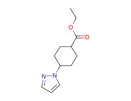 trans-4-pyrazol-1-yl-cyclohexanecarboxylic acid ethyl ester