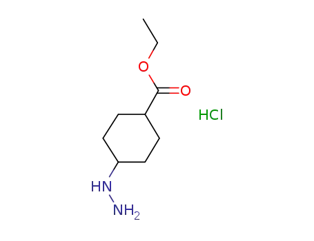 trans-ethyl 4-hydrazinylcyclohexane-1-carboxylate hydrochloride
