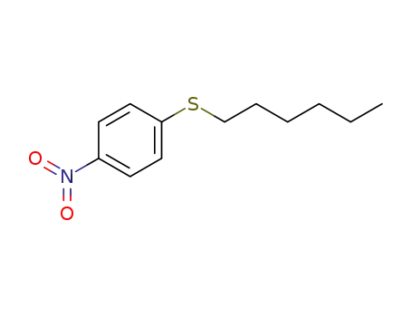Molecular Structure of 15863-36-2 (Benzene, 1-(hexylthio)-4-nitro-)