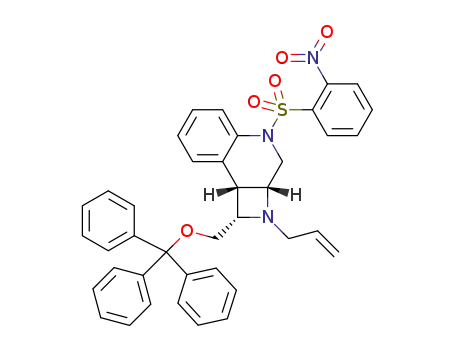 (1S,2aR,8bR)-2-allyl-4-((2-nitrophenyl)sulfonyl)-1-((trityloxy)methyl)-1,2,2a,3,4,8b-hexahydroazeto[2,3-c]quinolone