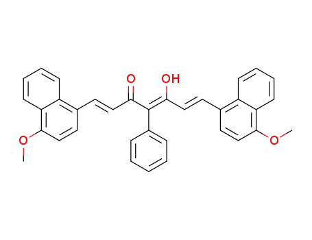 (1E,4Z,6E)-5-hydroxy-1,7-bis(4-methoxynaphthalen-1-yl)-4-phenylhepta-1,4,6-trien-3-one